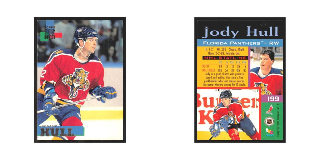 1994 Stadium Club Jody Hull Florida Panthers #199