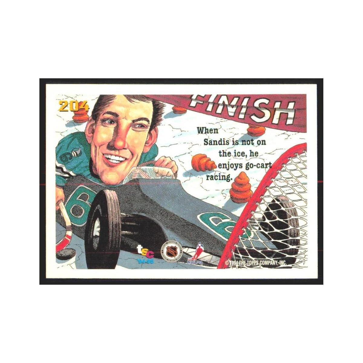 1994 Stadium Club Sandis Ozolinsh Los Angeles Sharks #204
