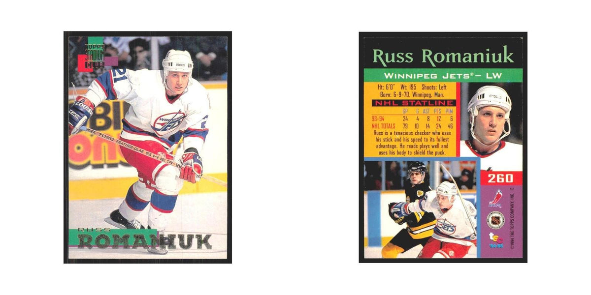 1994 Stadium Club Russ Romaniuk Winnipeg Jets #260