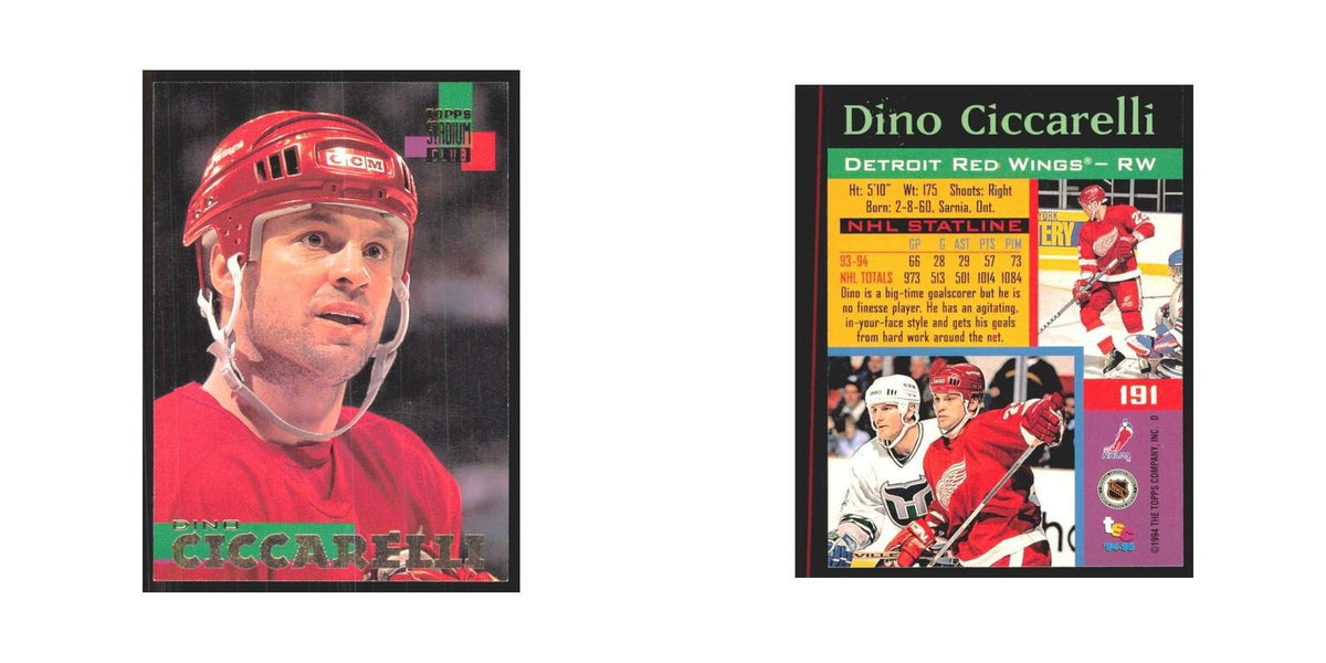 1994 Stadium Club Dino Ciccarelli Detroit Red Wings #191