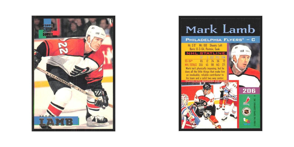 1994 Stadium Club Mark Lamb Philadelphia Flyers #206