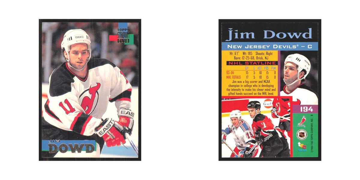 1994 Stadium Club Jim Dowd New Jersey Devils #194