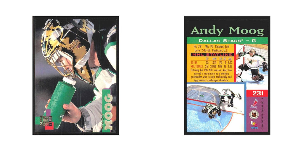 1994 Stadium Club Andy Moog Dallas Stars #231