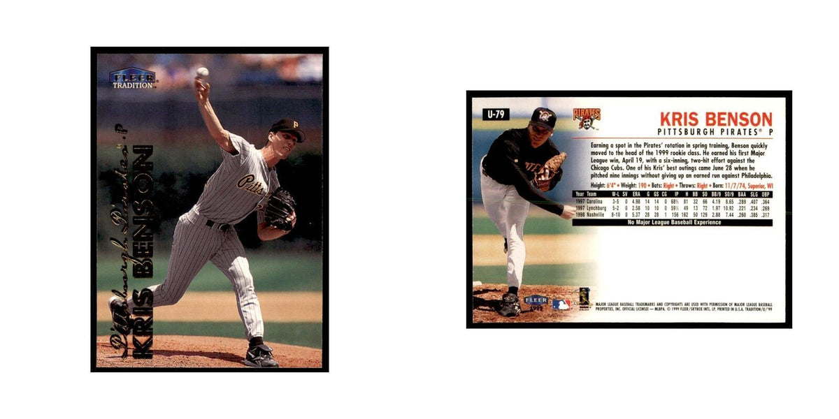 1999 Fleer Tradition Update Kris Benson Baseball Cards #U-79