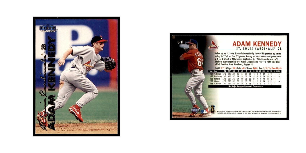1999 Fleer Tradition Update Adam Kennedy Baseball Cards #U-31