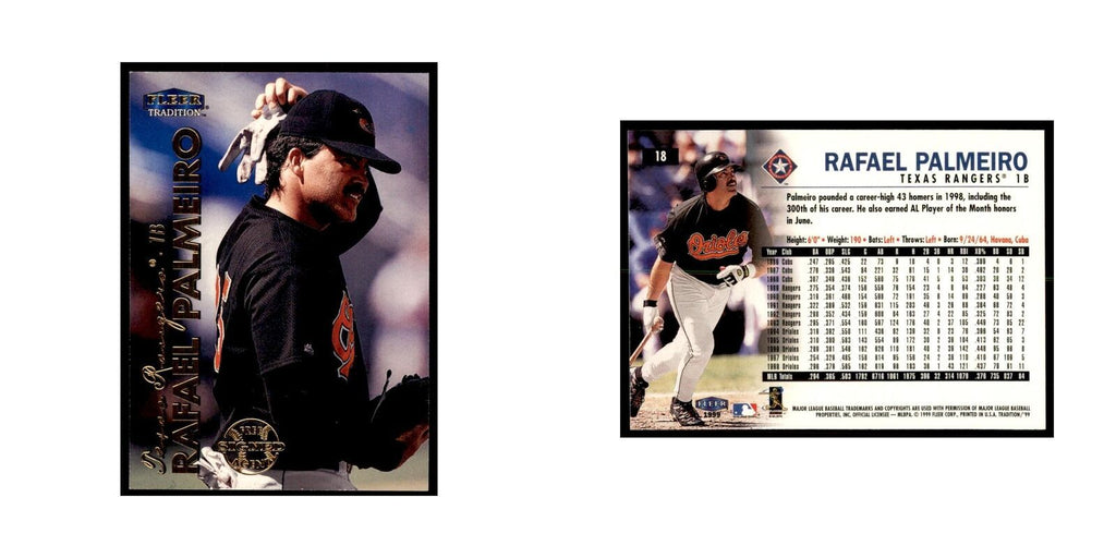 1999 Fleer Tradition Rafael Palmeiro Baseball Cards #18