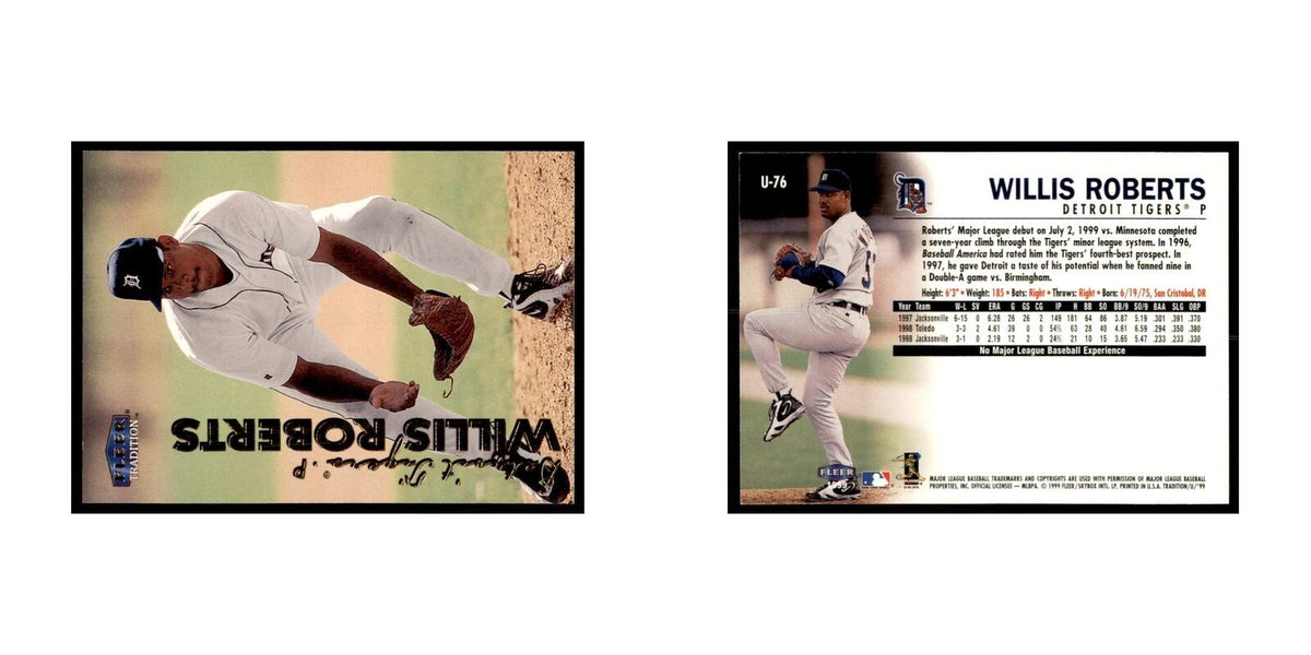 1999 Fleer Tradition Update Willis Roberts Baseball Cards #U-76