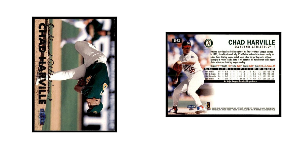 1999 Fleer Tradition Update Chad Harville Baseball Cards #U-73