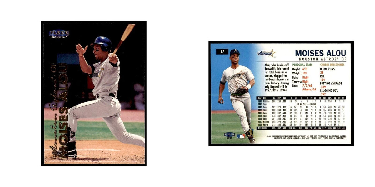1999 Fleer Tradition Moises Alou Baseball Cards #17