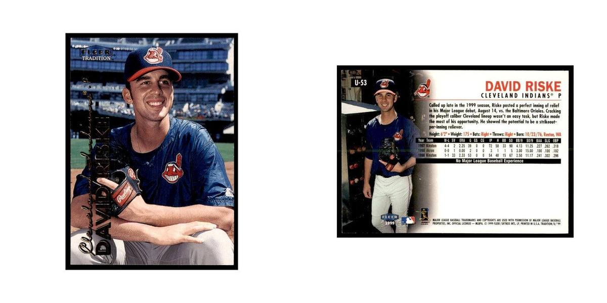 1999 Fleer Tradition Update David Riske Baseball Cards #U-53
