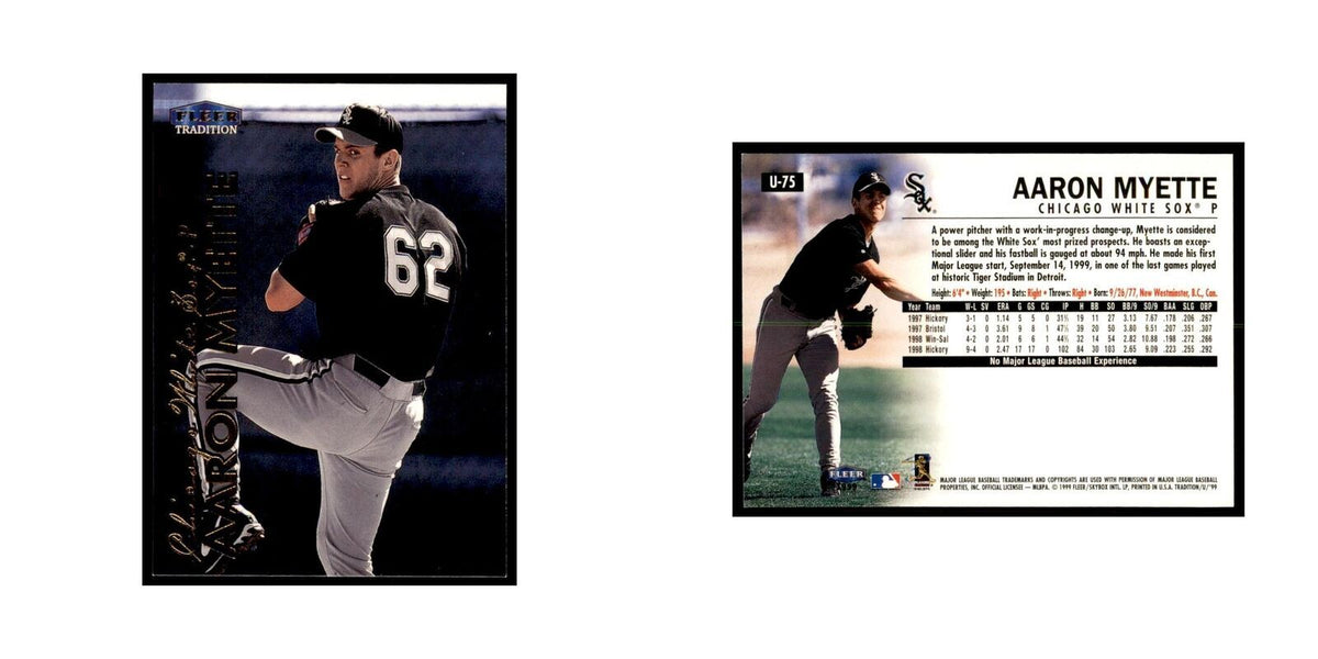 1999 Fleer Tradition Update Aaron Myette Baseball Cards #U-75