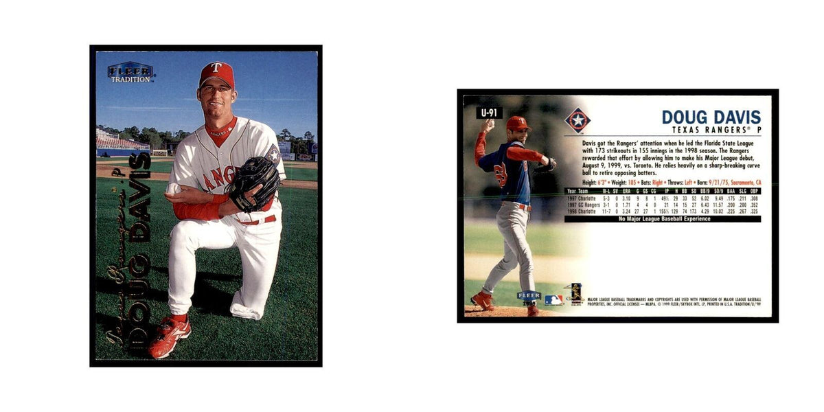 1999 Fleer Tradition Update Doug Davis Baseball Cards #U-91