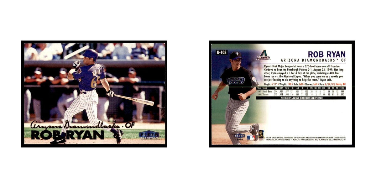 1999 Fleer Tradition Update Rob Ryan Baseball Cards #U-108