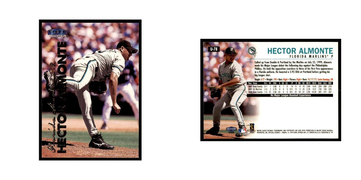 1999 Fleer Tradition Update Hector Almonte Baseball Cards #U-78