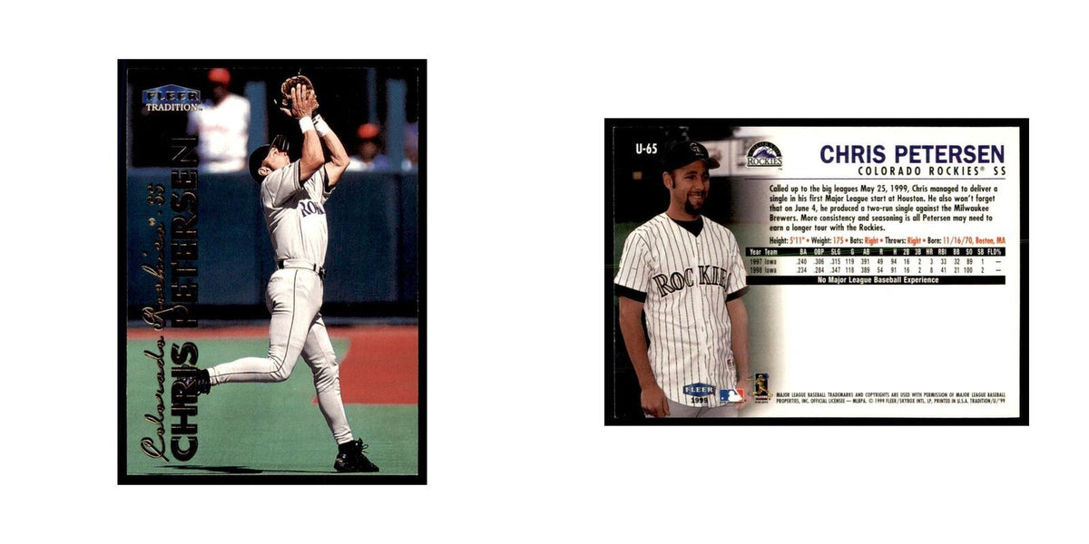 1999 Fleer Tradition Update Chris Petersen Baseball Cards #U-65