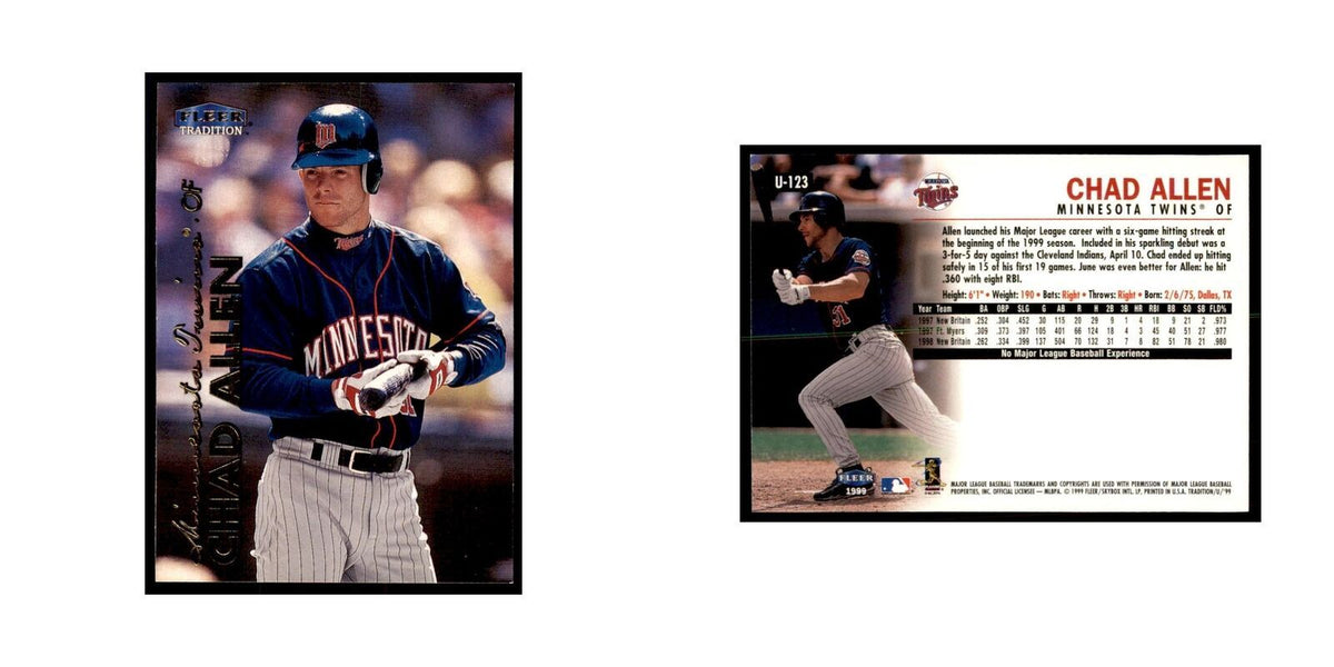 1999 Fleer Tradition Update Chad Allen Baseball Cards #U-123