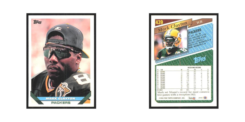 1993 Topps Mark Clayton Packers #439