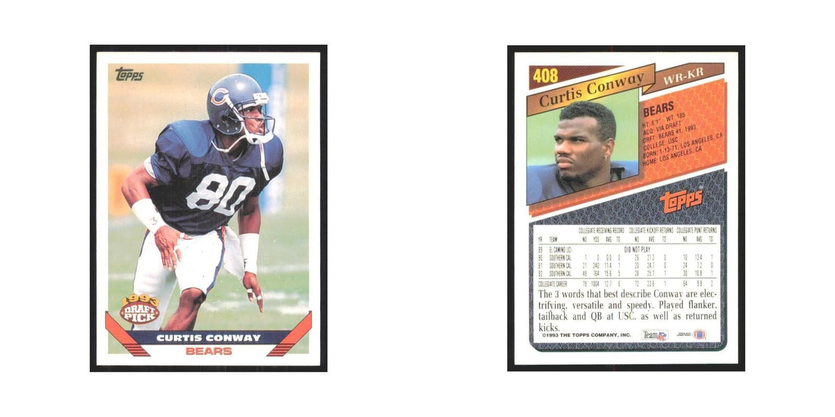 1993 Topps Curtis Conway RC Bears #408