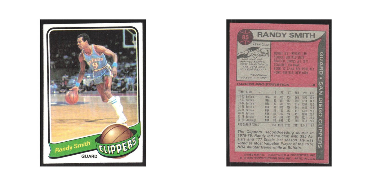 1979 Topps Randy Smith San Diego Clippers #85