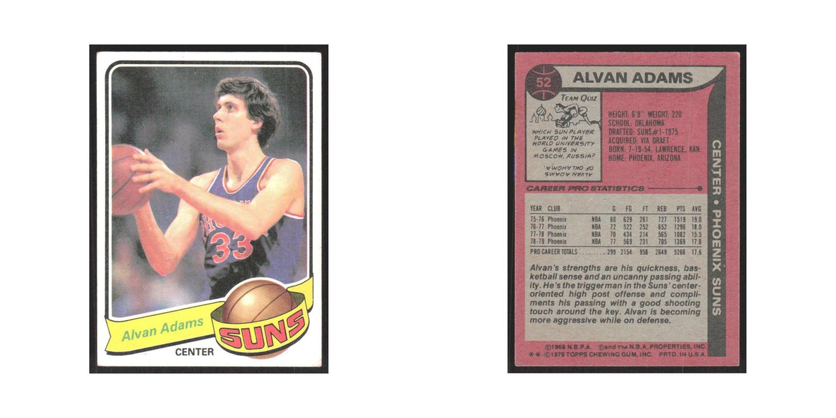 1979 Topps Alvan Adams Suns #52
