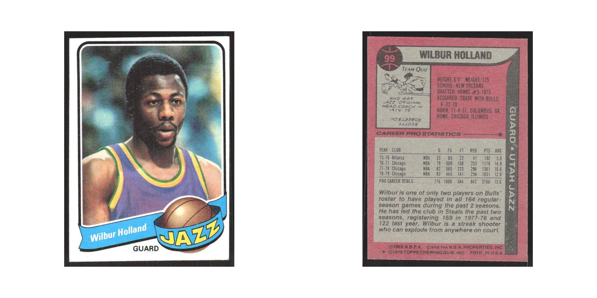 1979 Topps Wilbur Holland Jazz #99