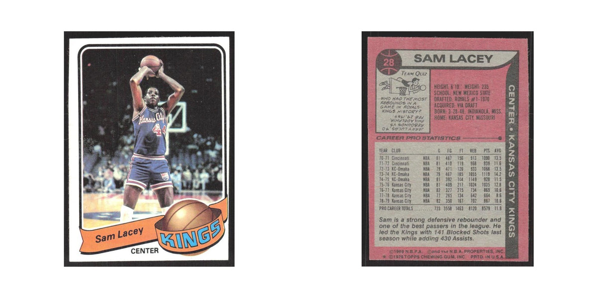 1979 Topps Sam Lacey Kansas City Kings #28