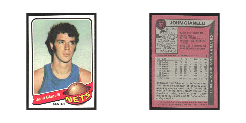 1979 Topps John Gianelli Nets #37