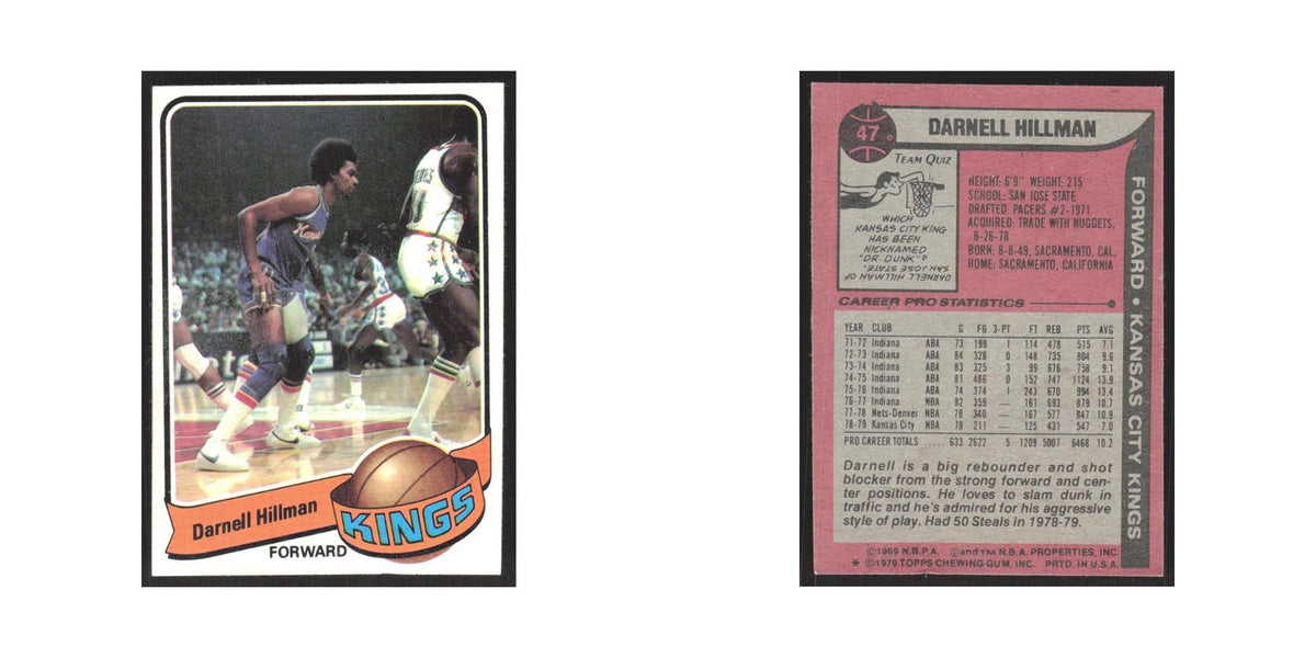 1979 Topps Darnell Hillman Kansas City Kings #47