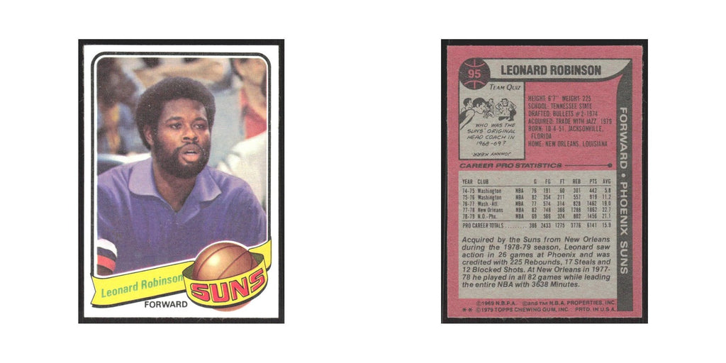 1979 Topps Leonard Robinson Suns #95