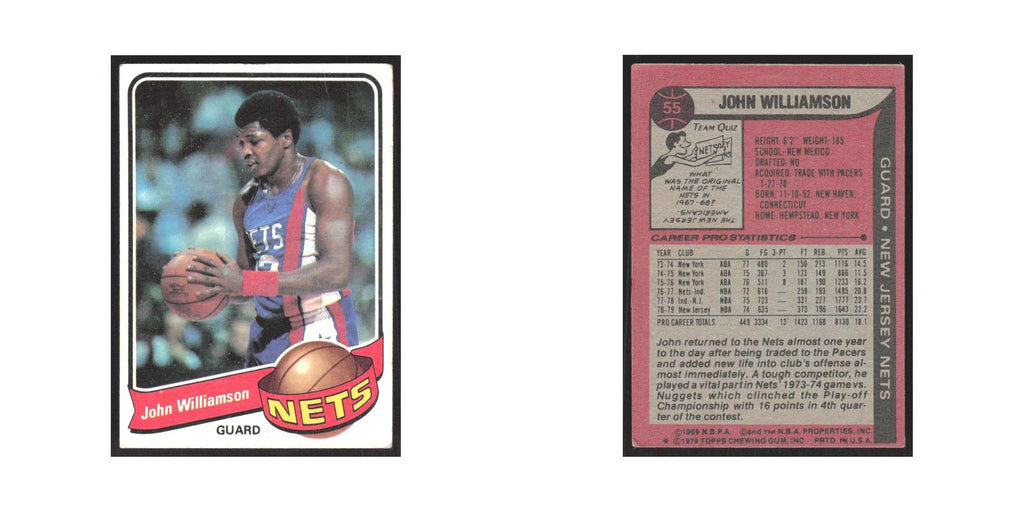 1979 Topps John Williamson Nets #55