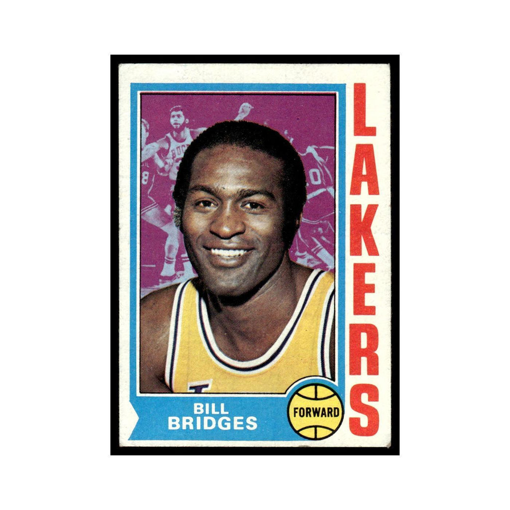 Bill Bridges 1974 Topps (Damaged) #13 Los Angeles Lakers Basketball Card Poor