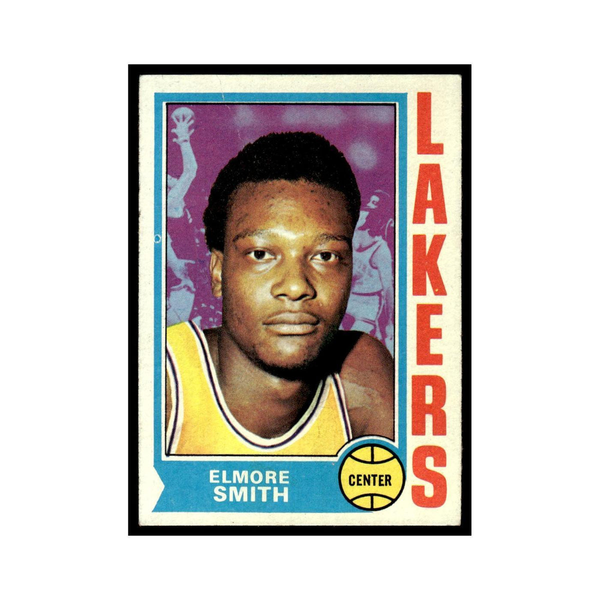 Elmore Smith 1974 Topps (Damaged) #49 Los Angeles Lakers Basketball Card Poor
