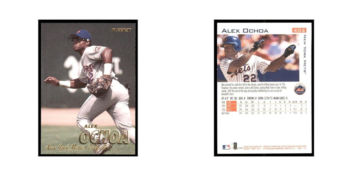 1997 Fleer Alex Ochoa Baseball Cards #402