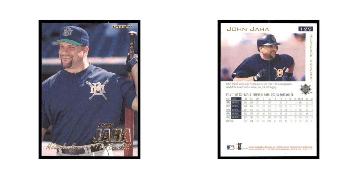 1997 Fleer John Jaha Baseball Cards #129