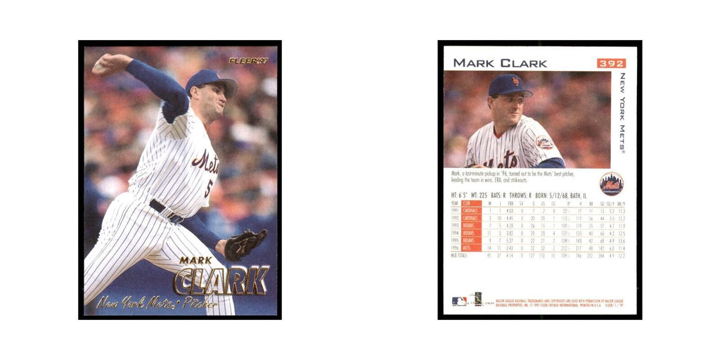 1997 Fleer Mark Clark Baseball Cards #392