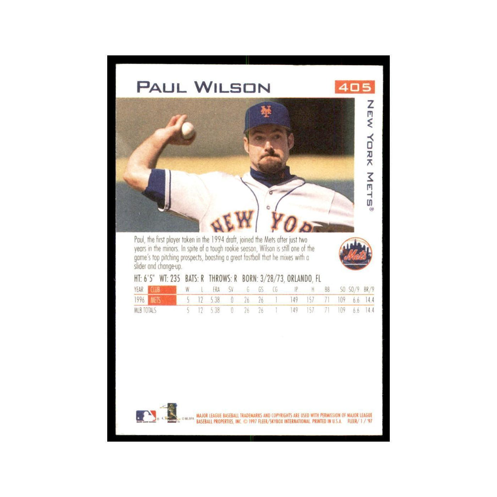 1997 Fleer Paul Wilson Baseball Cards #405