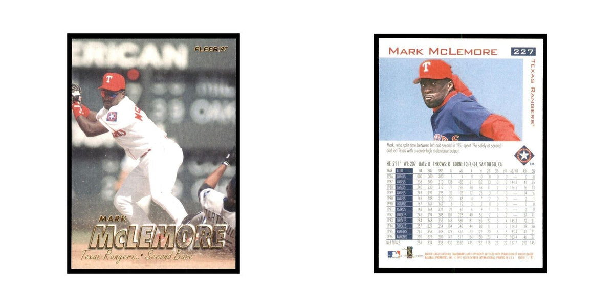1997 Fleer Mark McLemore Baseball Cards #227