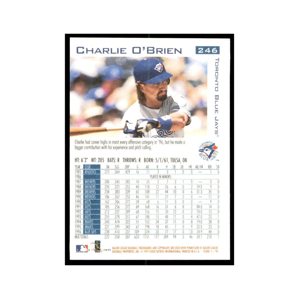 1997 Fleer Charlie O'Brien Baseball Cards #246