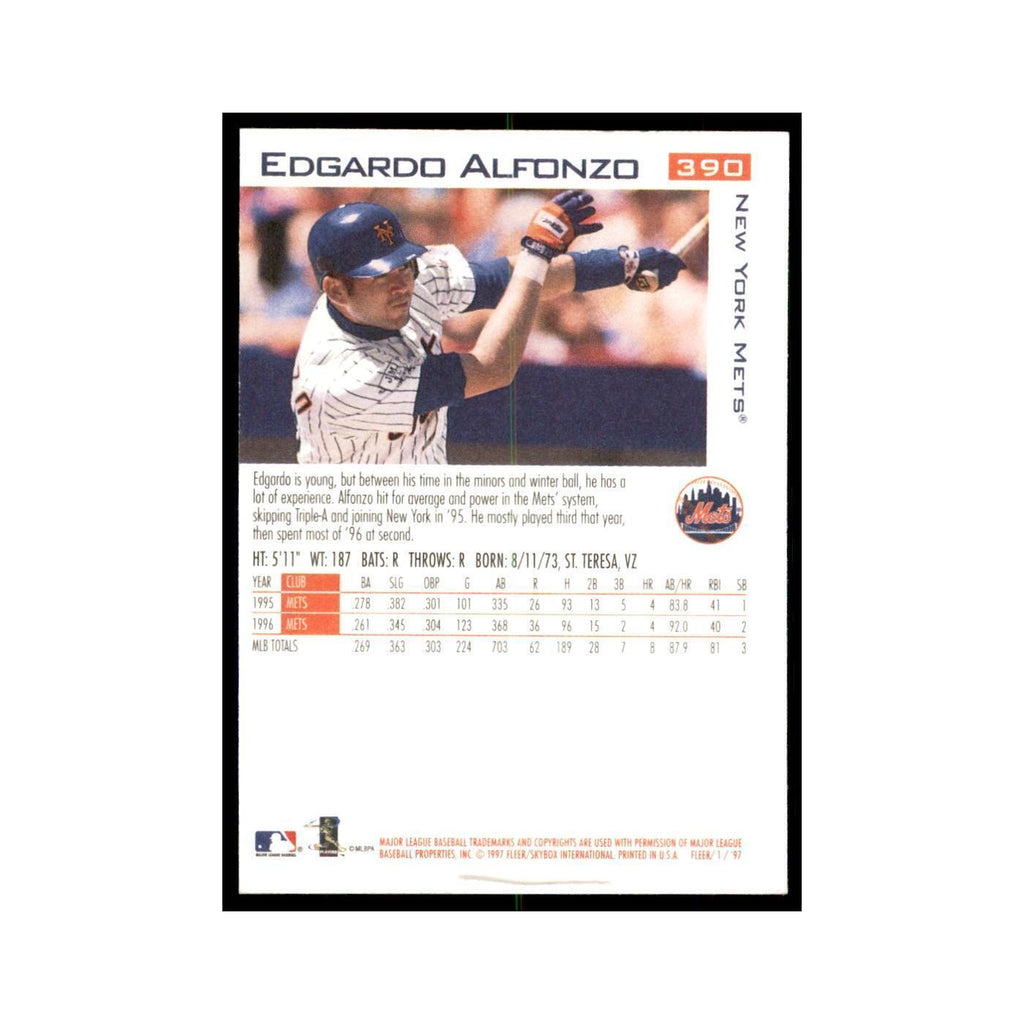 1997 Fleer Edgardo Alfonzo Baseball Cards #390
