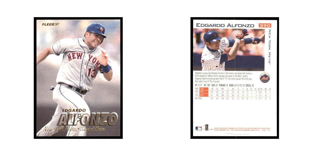 1997 Fleer Edgardo Alfonzo Baseball Cards #390