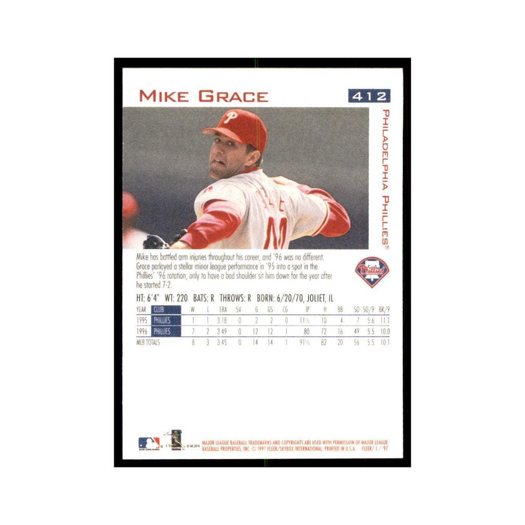 1997 Fleer Mike Grace Baseball Cards #412