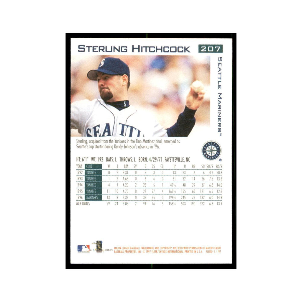 1997 Fleer Sterling Hitchcock Baseball Cards #207