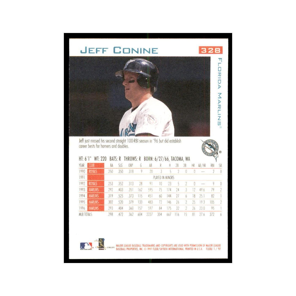 1997 Fleer Jeff Conine Baseball Cards #328