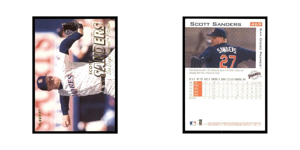 1997 Fleer Scott Sanders Baseball Cards #469