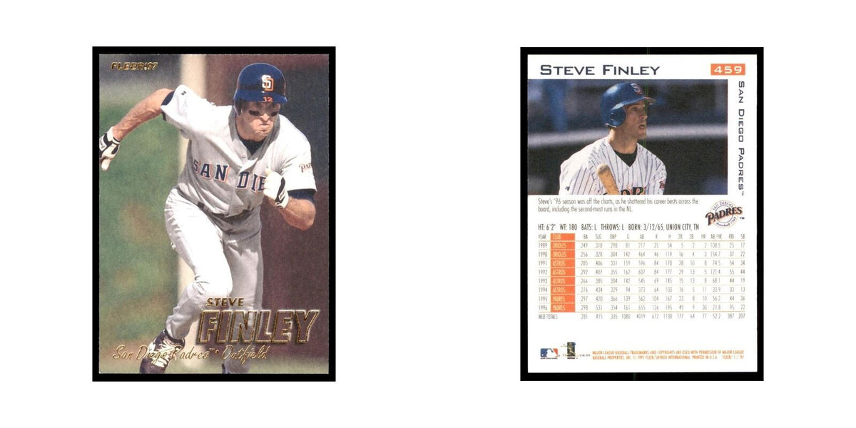1997 Fleer Steve Finley Baseball Cards #459