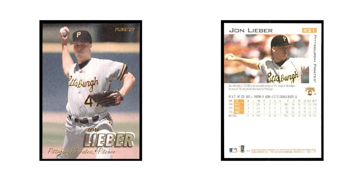 1997 Fleer Jon Lieber Baseball Cards #431