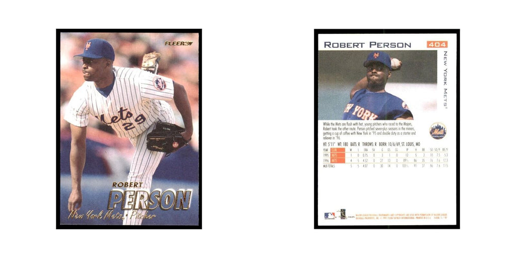 1997 Fleer Robert Person Baseball Cards #404