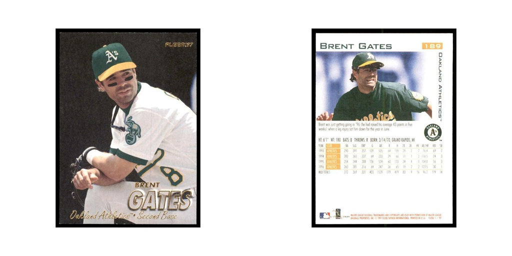 1997 Fleer Brent Gates Baseball Cards #189