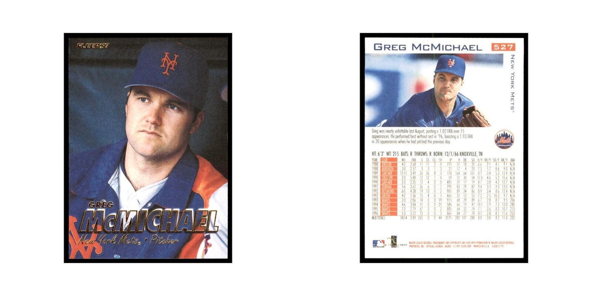 1997 Fleer Greg McMichael Baseball Cards #527