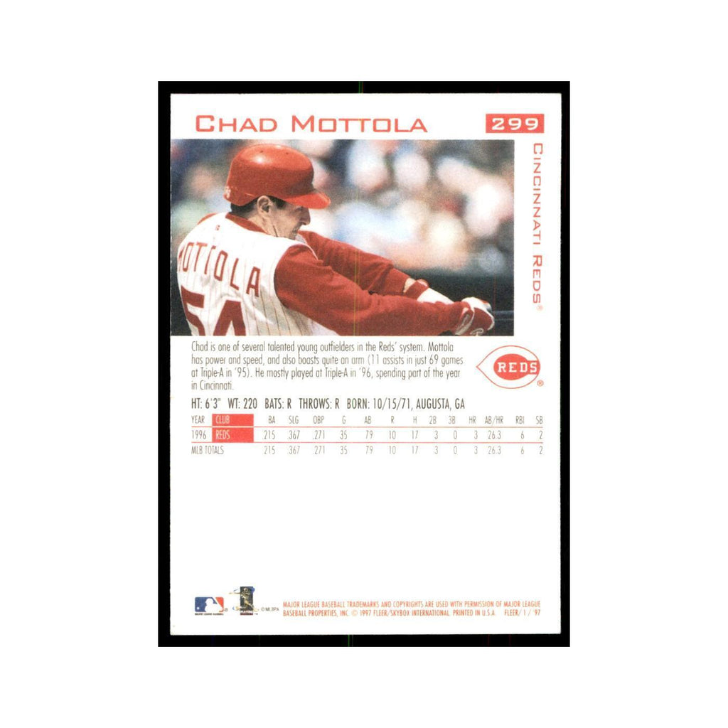 1997 Fleer Chad Mottola Baseball Cards #299